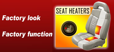 Seat exposing heater elements