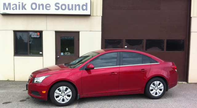 Chev Cruze with professional window tint in North Bay
