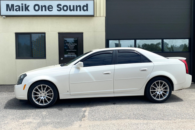 Cadillac 2007 CTS with professional window tint in North Bay