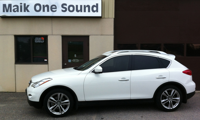 Infinity with professional window tint in North Bay