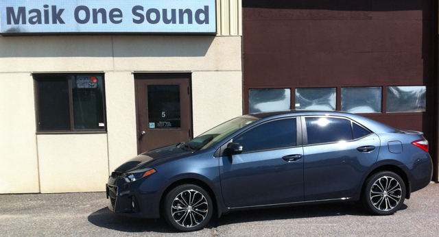 Toyota Corolla with professional window tint in North Bay