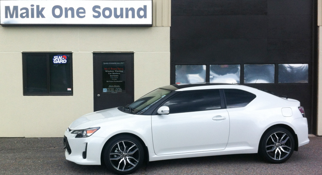 Scion TC with professional window tint in North Bay