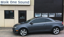 Volkswagen EOS with professional window tint in North Bay
